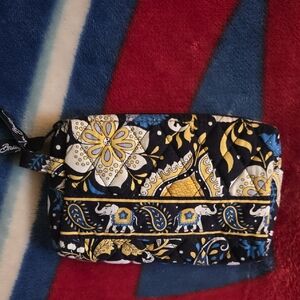 Vera Bradley Elle Blue Miller Cosmetic Bag